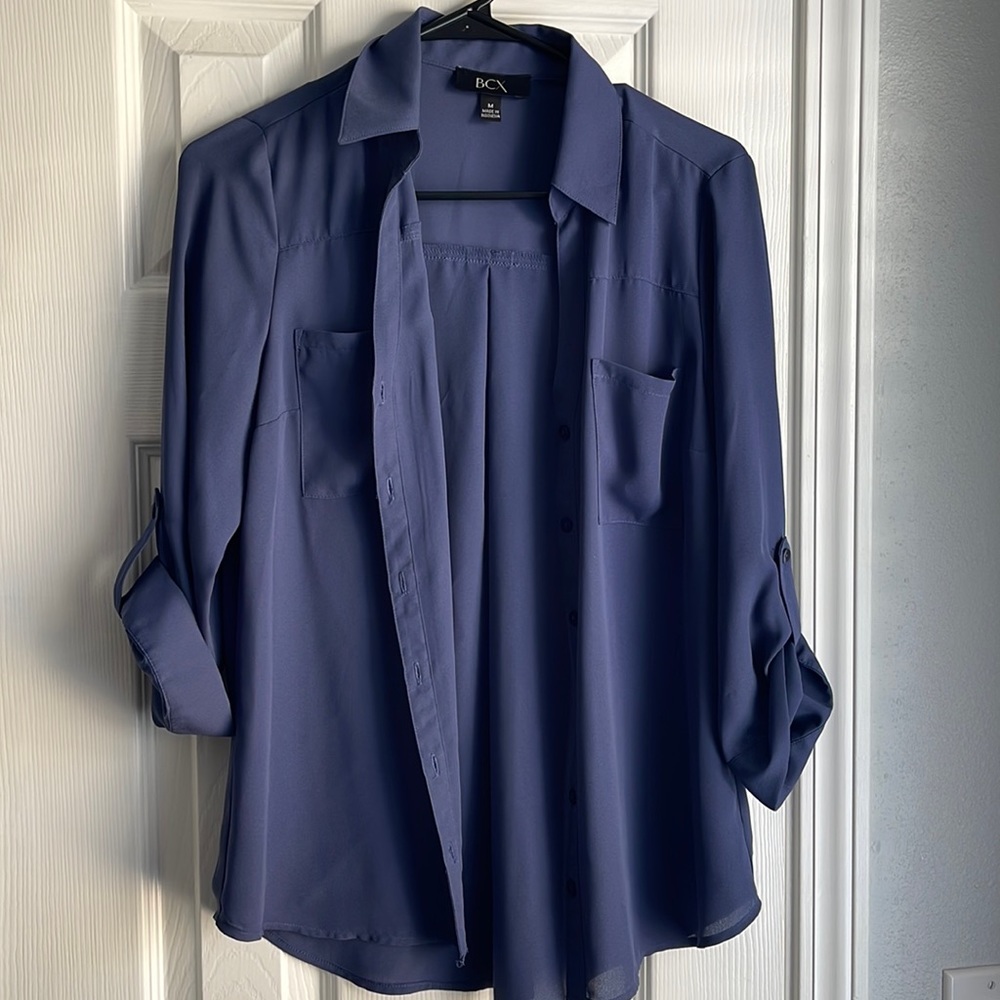 Women’s Navy Dress Shirt